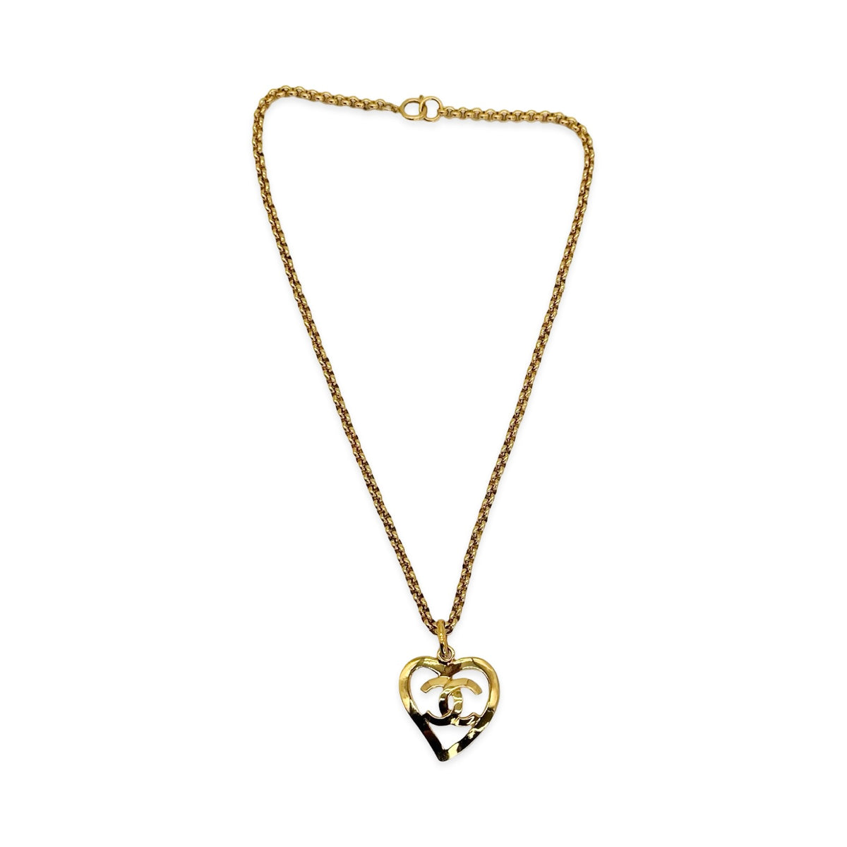 Chanel Heart CC Pendant Necklace