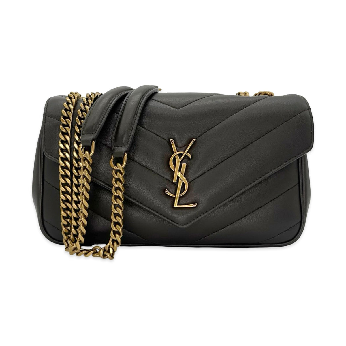 Saint Laurent Quilted Lambskin Small Lou