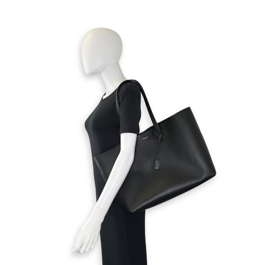 Saint Laurent Calfskin Shopping Tote