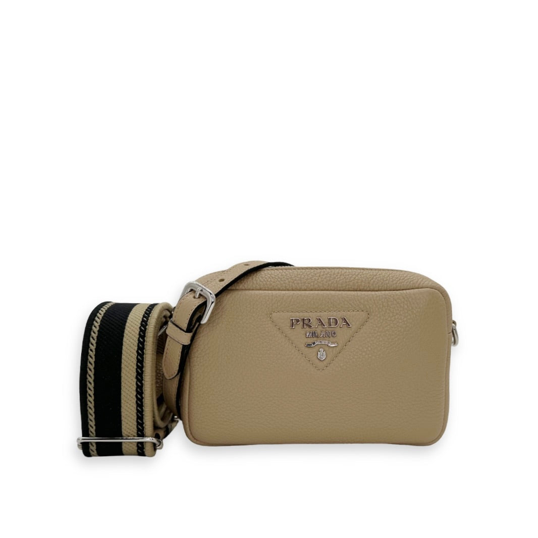 Prada Grained Leather Small Camera Bag