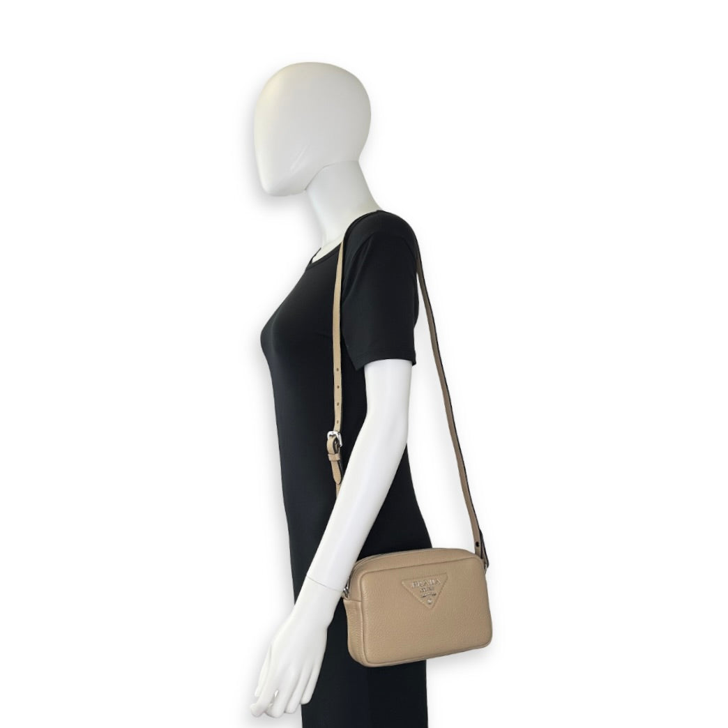 Prada Grained Leather Small Camera Bag