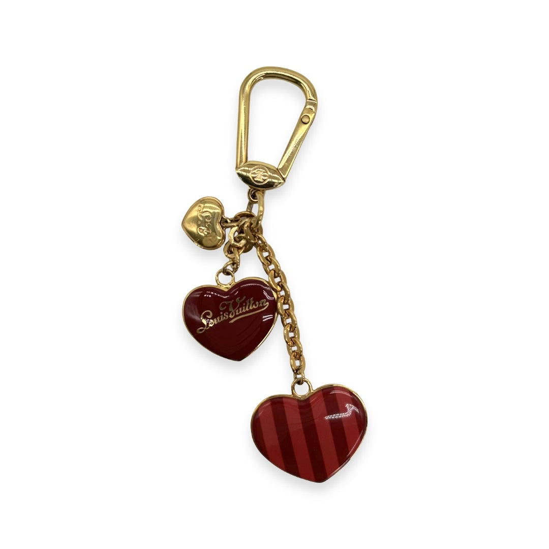 Louis Vuitton Enamel Heart Bag Charm