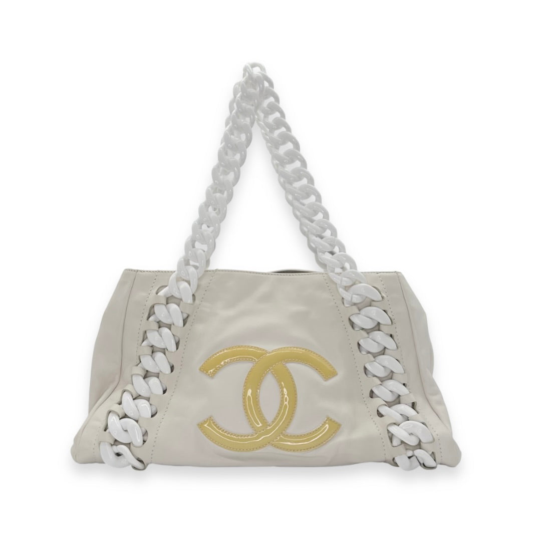 Chanel Calfskin Resin Modern Chain Shoulder Bag