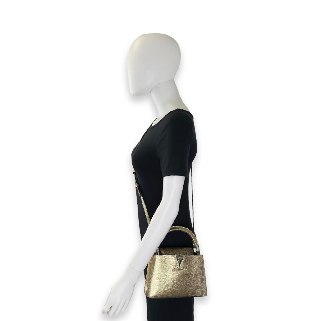 Louis Vuitton Metallic Lizard Mini Capucines
