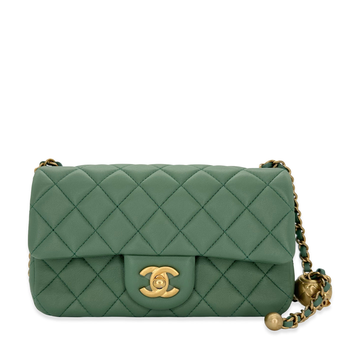 Chanel Quilted Lambskin Mini Pearl Crush Flap