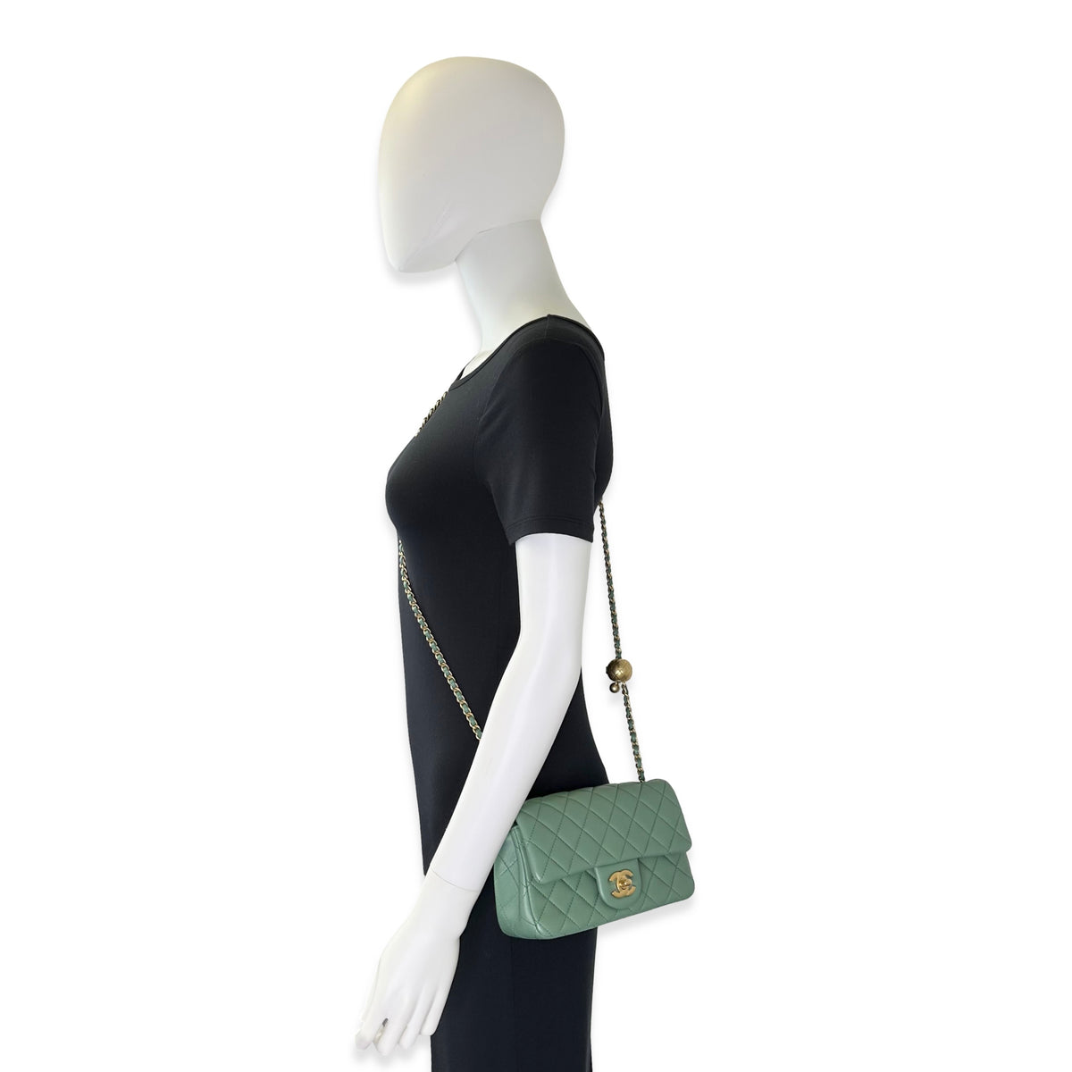 Chanel Quilted Lambskin Mini Pearl Crush Flap
