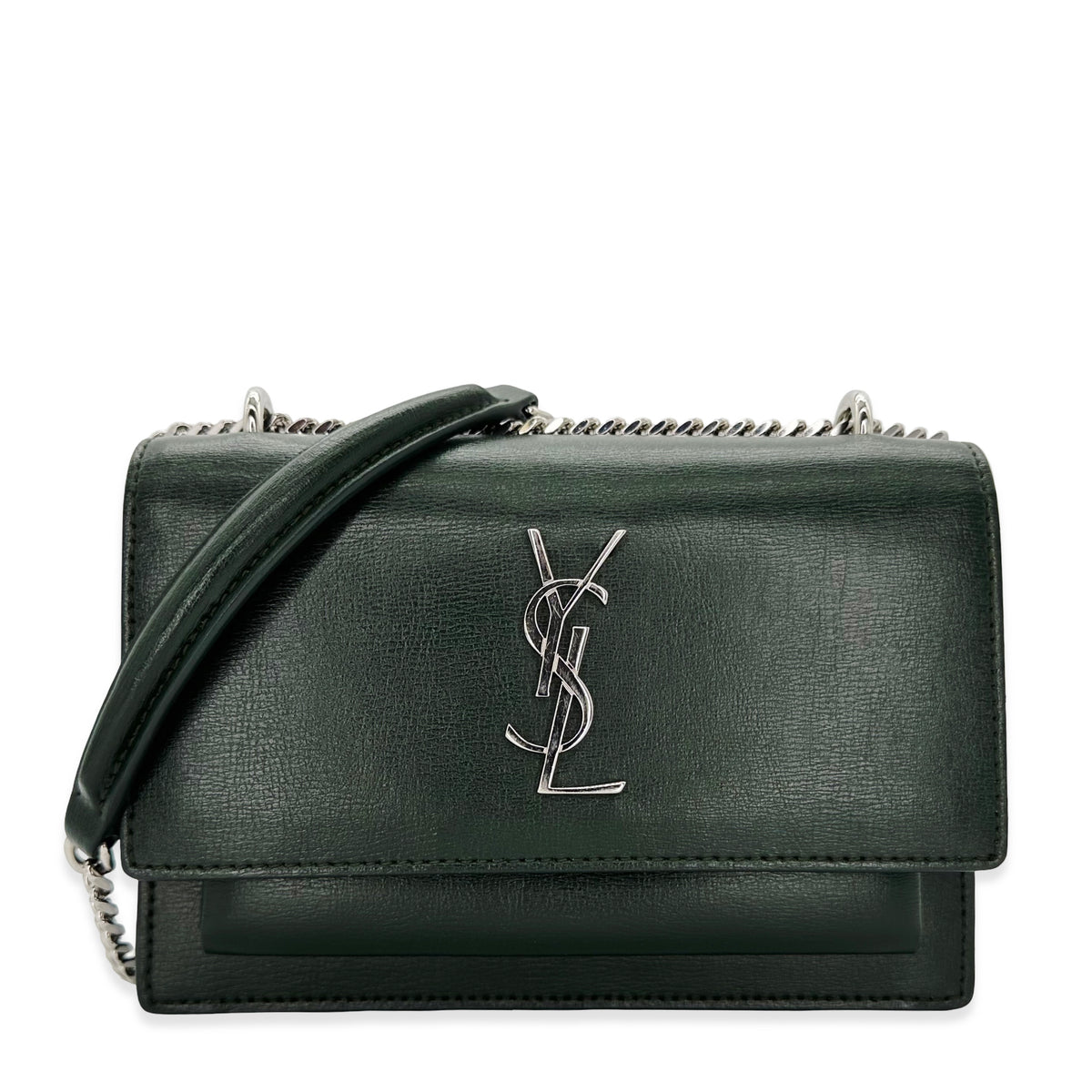 Saint Laurent Calfskin Sunset Wallet on a Chain