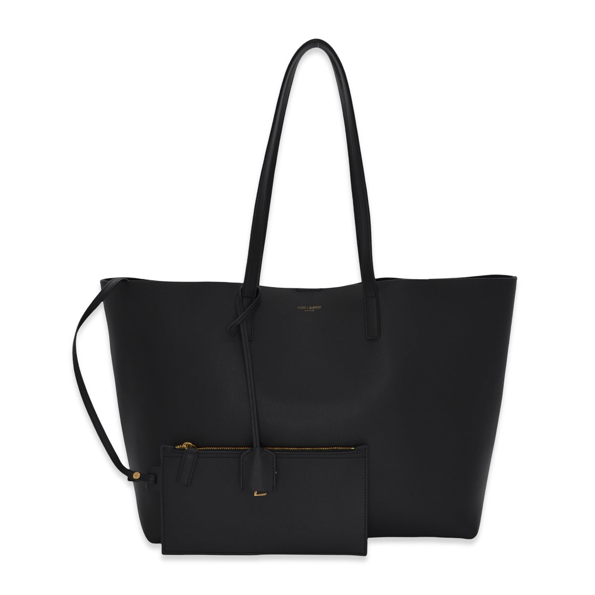 Saint Laurent Calfskin Shopping Tote
