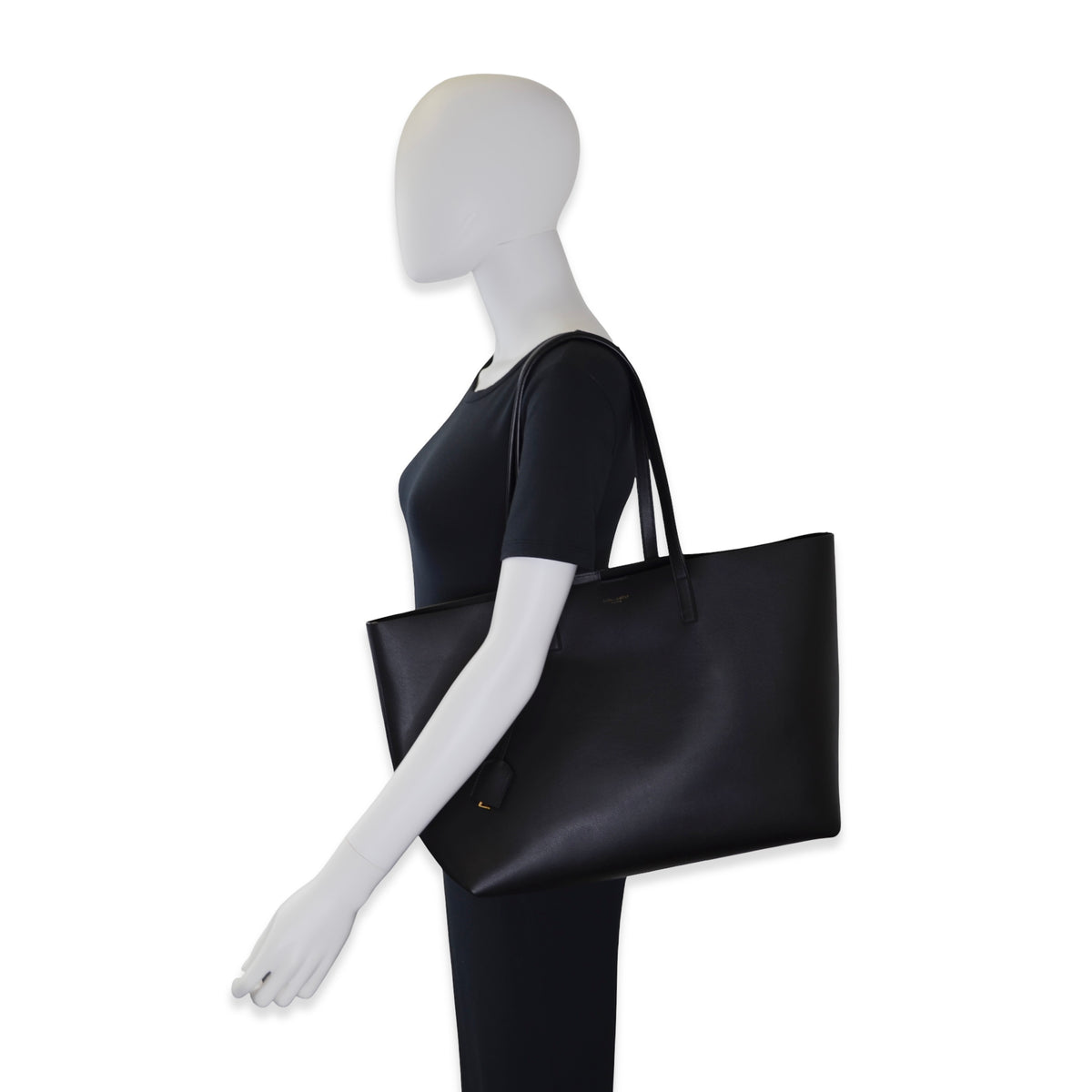 Saint Laurent Calfskin Shopping Tote