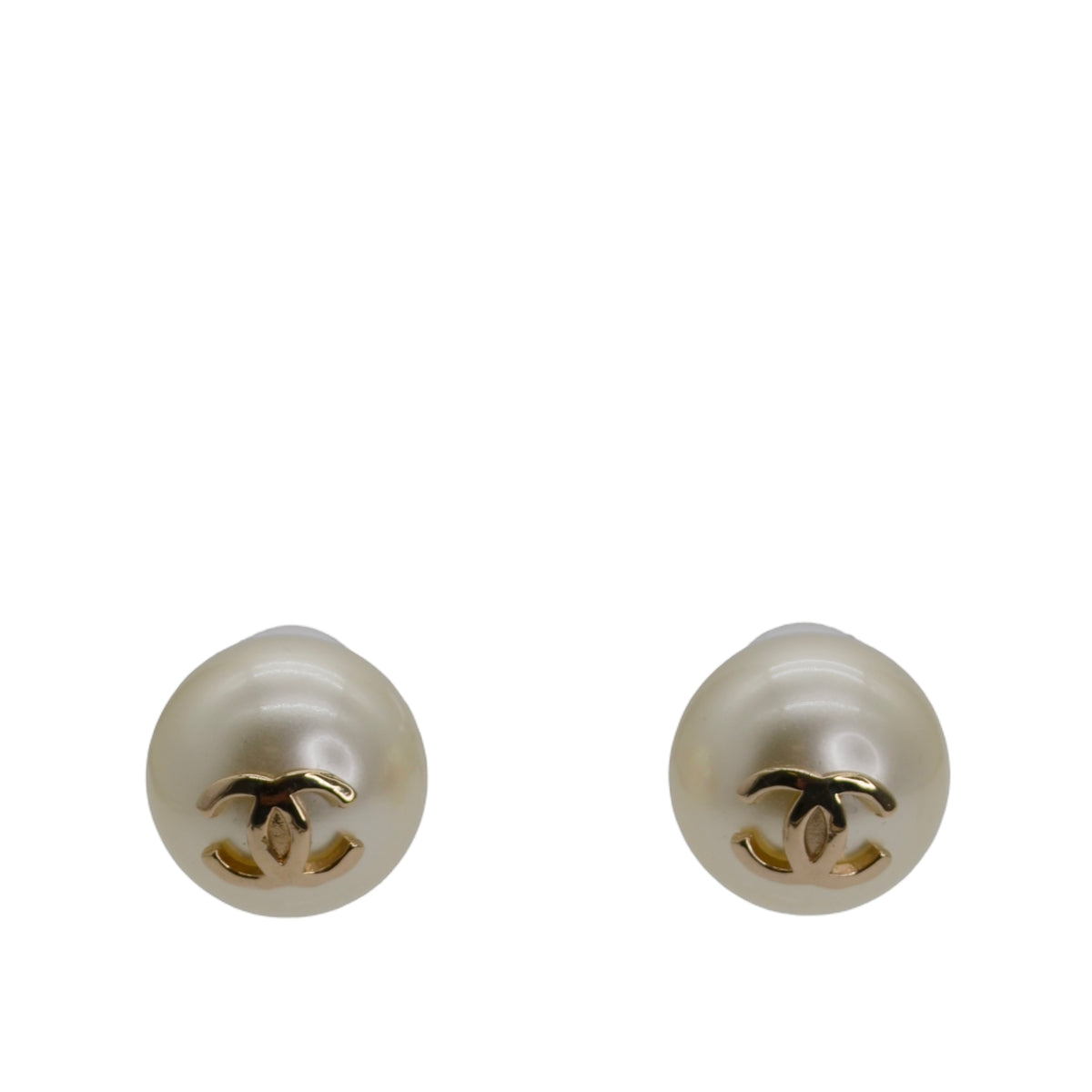 Chanel Pearl Bauble CC Earrings
