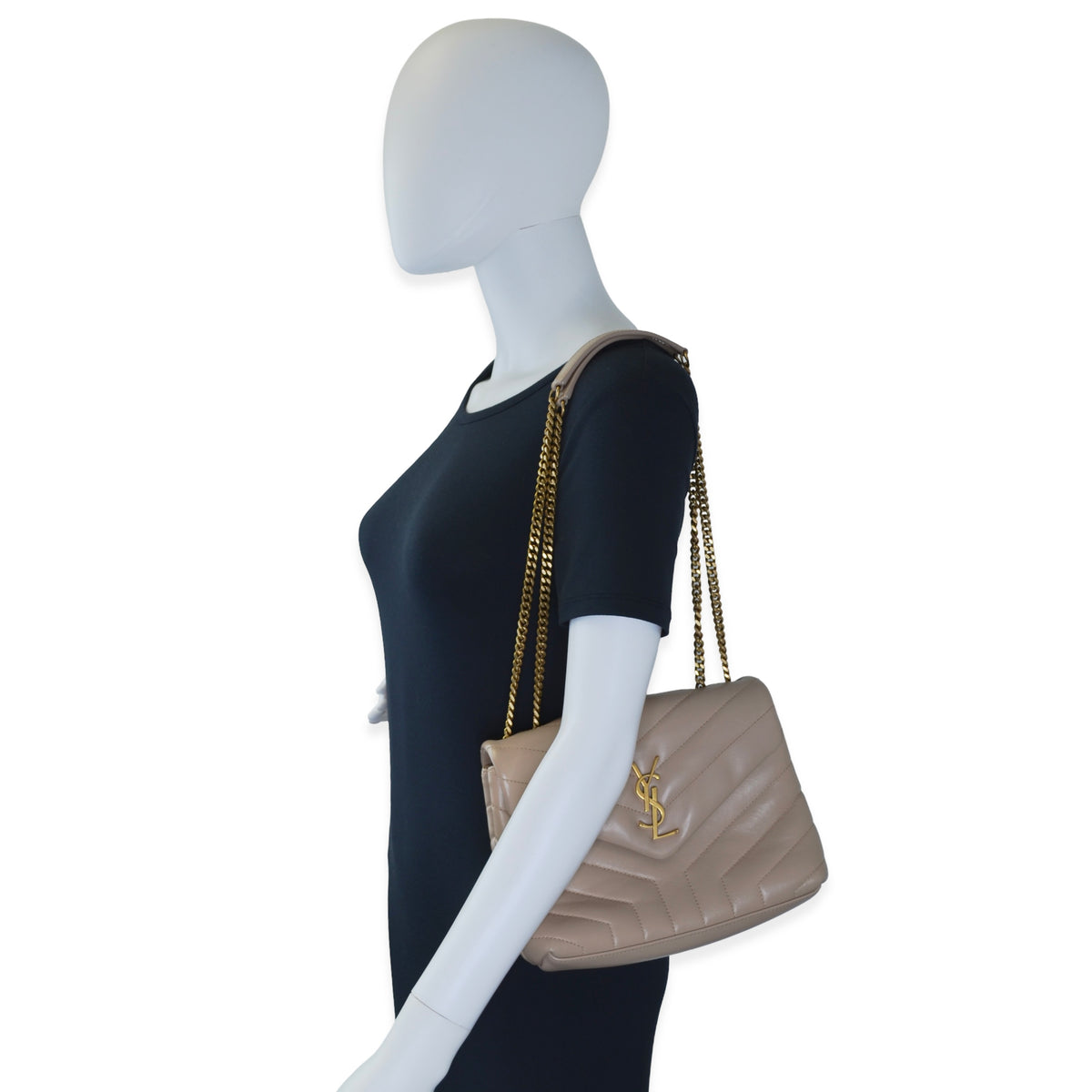 Saint Laurent Quilted Calfskin Sall LouLou