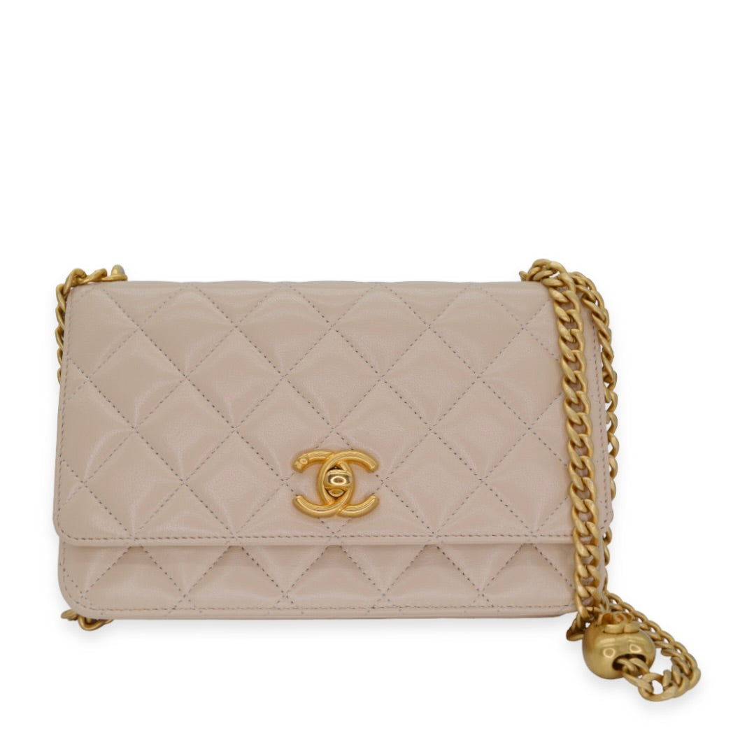 Chanel Quilted Lambskin Sweetheart Crush Wallet on a Chain