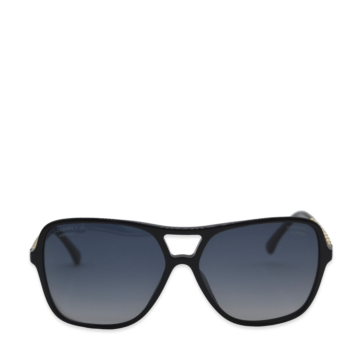 Chanel Square Aviator Woven CC Sunglasses