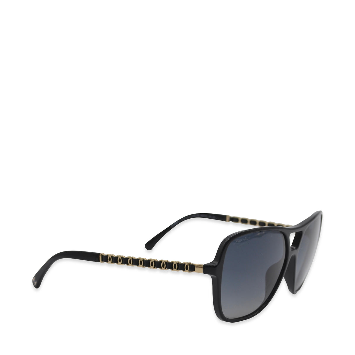 Chanel Square Aviator Woven CC Sunglasses