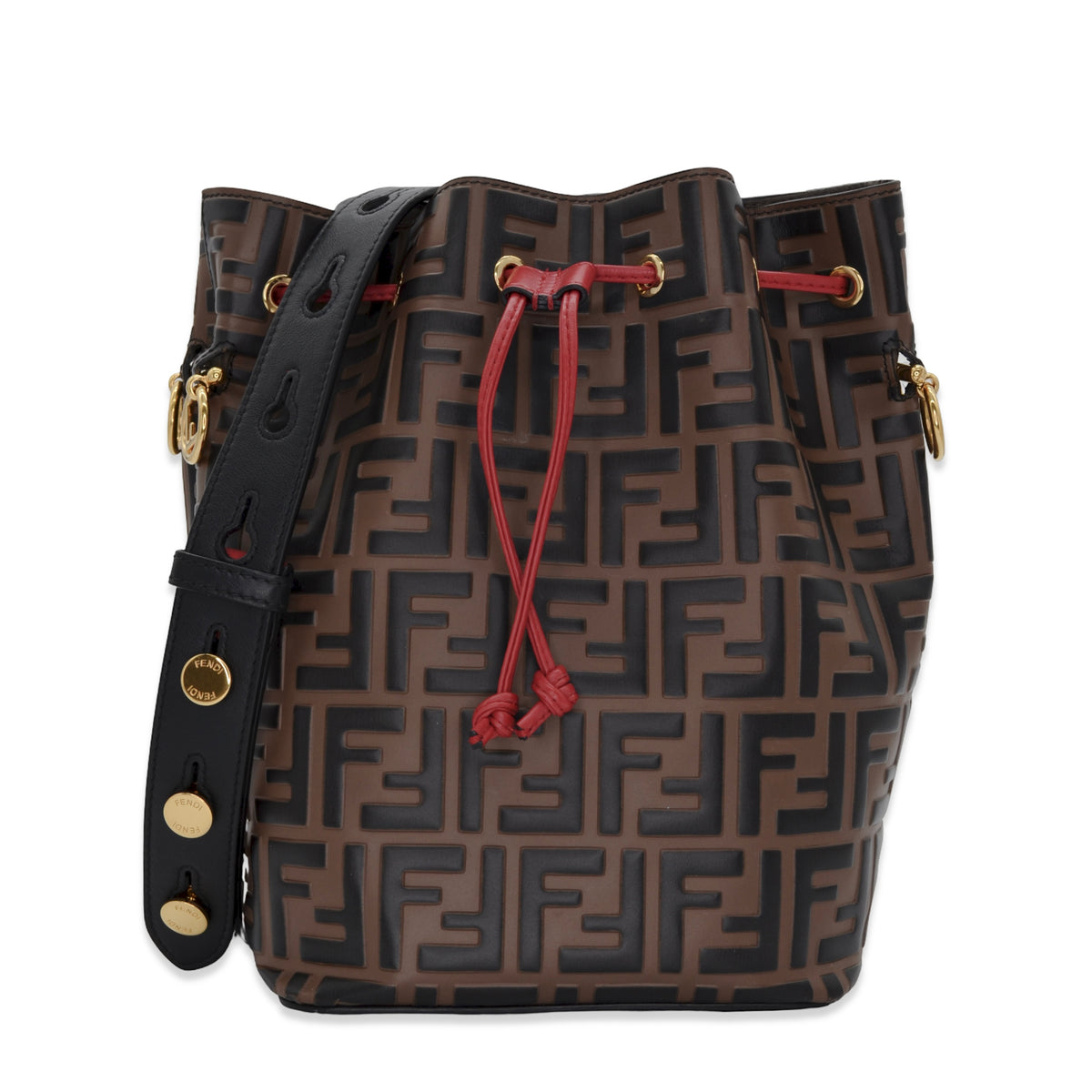 Fendi FF Embossed Mon Tresor Bucket Bag