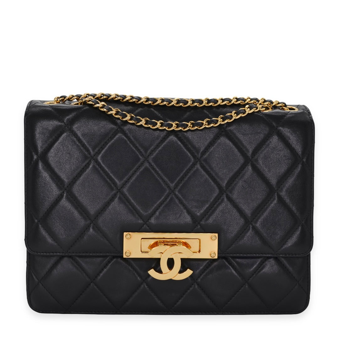 Chanel Quilted Lambskin CC Golden Class Flap