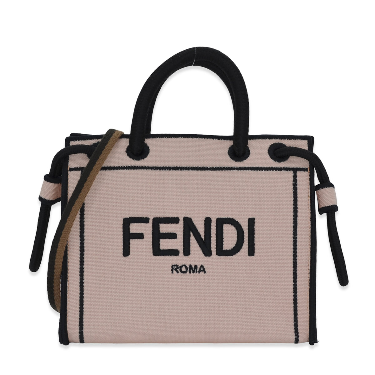 Fendi Canvas Roma Mini Tote