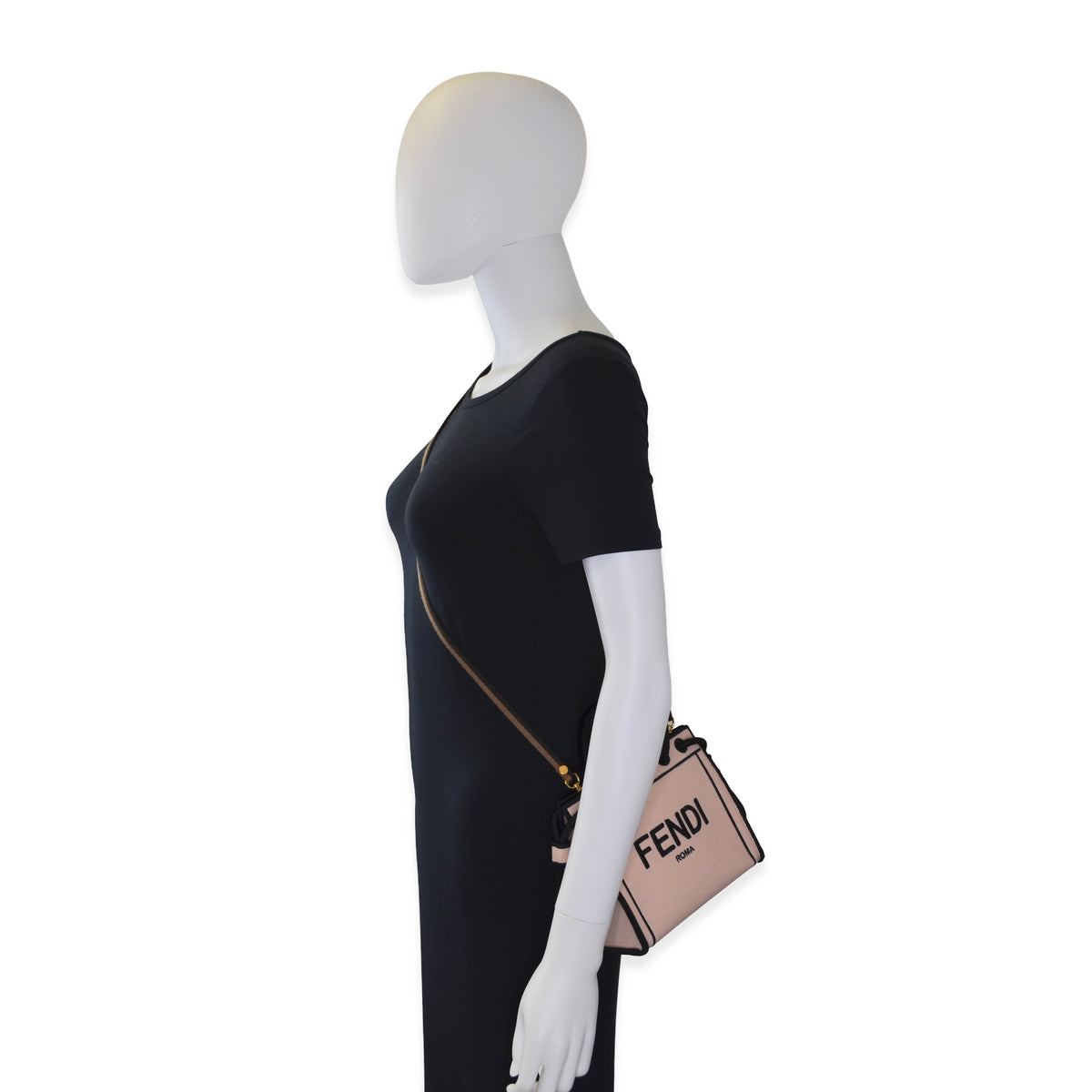 Fendi Canvas Roma Mini Tote