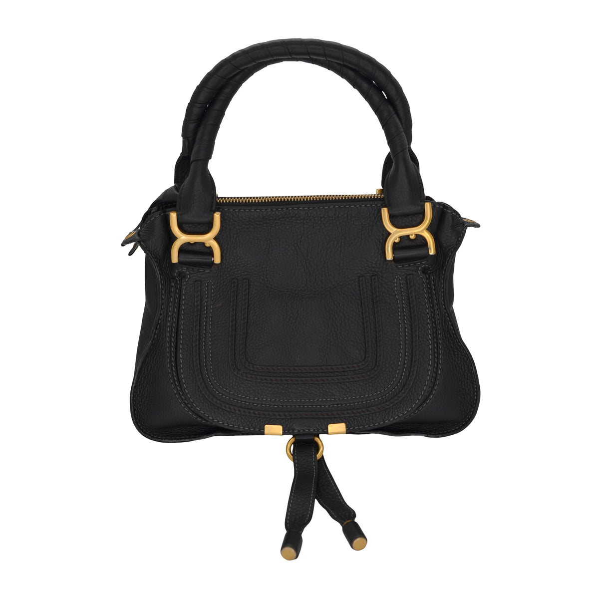 Chloe Grained Calfskin Small Marcie Double Carry