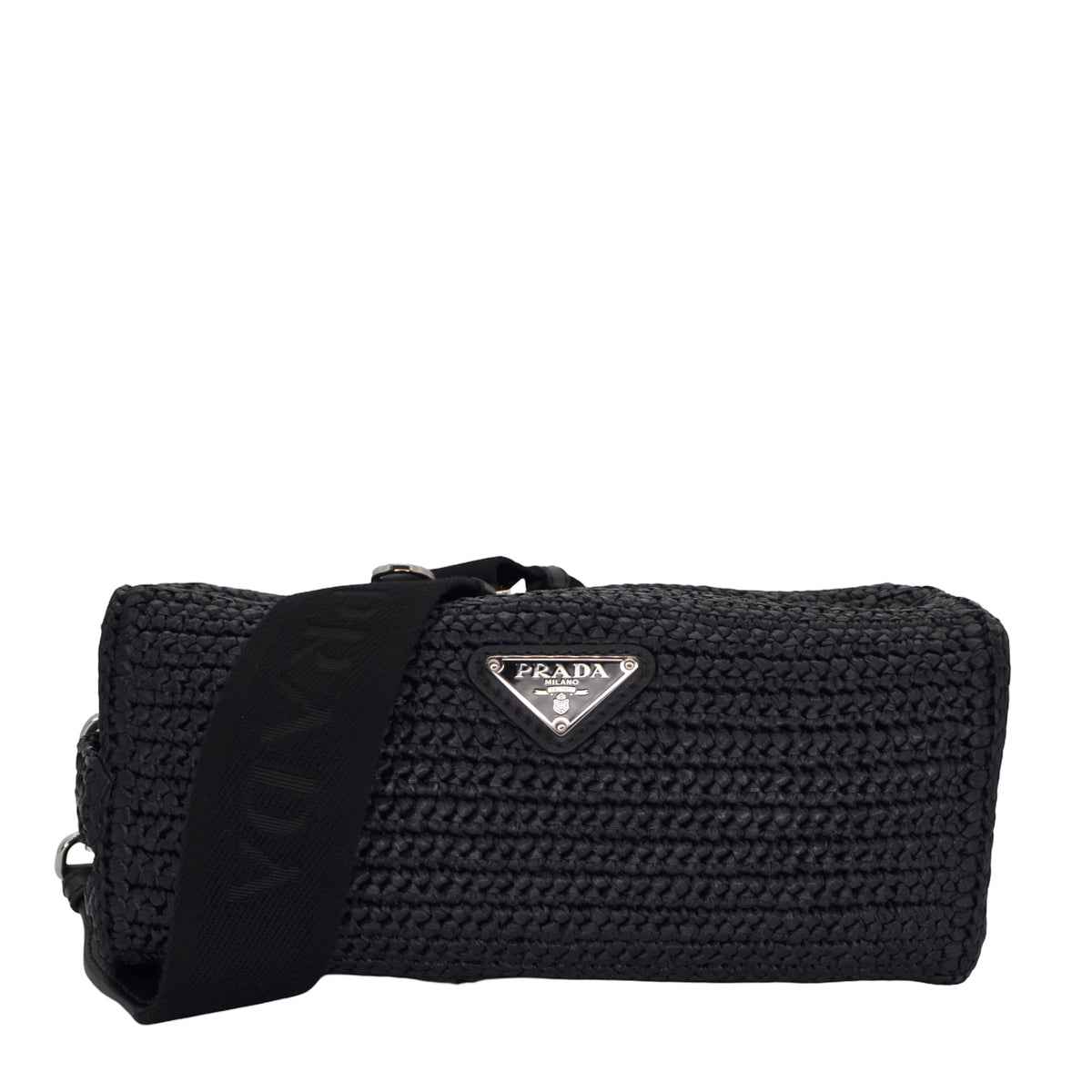 Prada Crochet Raffia Crossbody