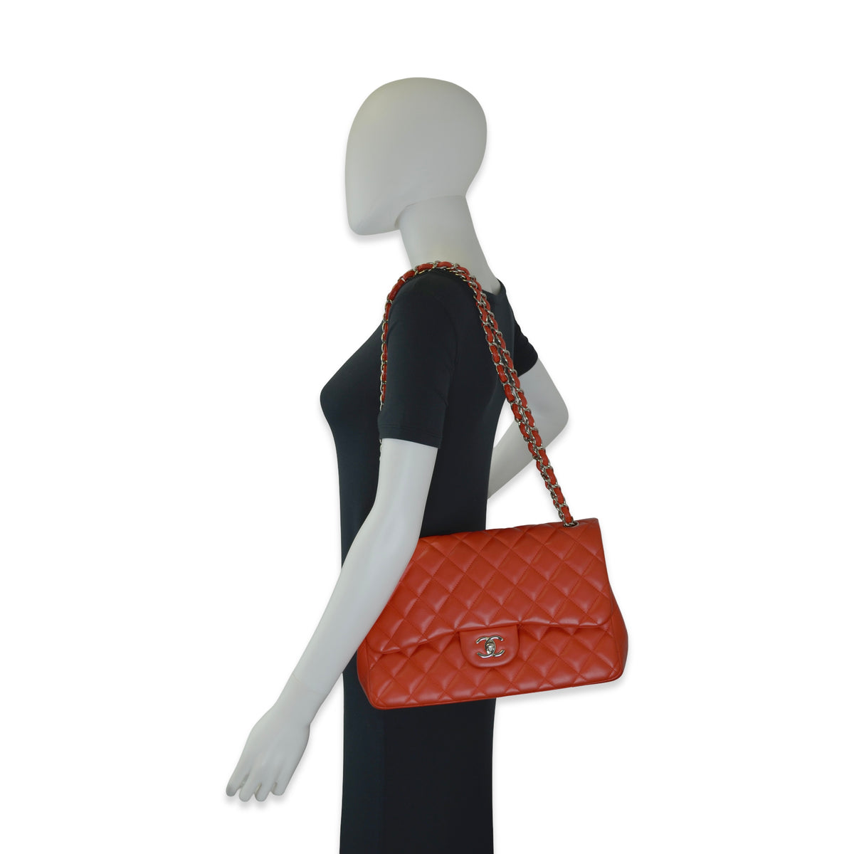 Chanel Quilted Lambskin Jumbo Classic Double Flap