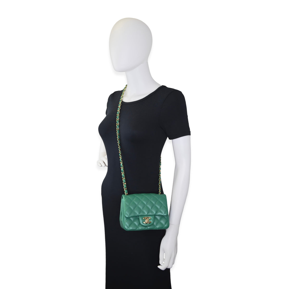 Chanel Quilted Lambskin Mini Classic Square Single Flap
