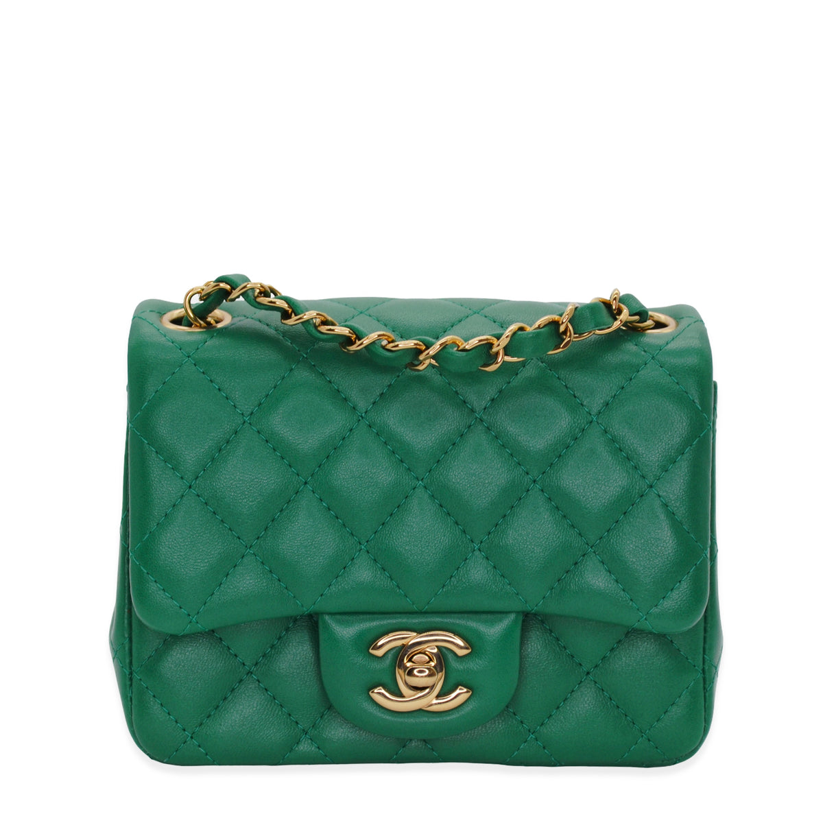 Chanel Quilted Lambskin Mini Classic Square Single Flap