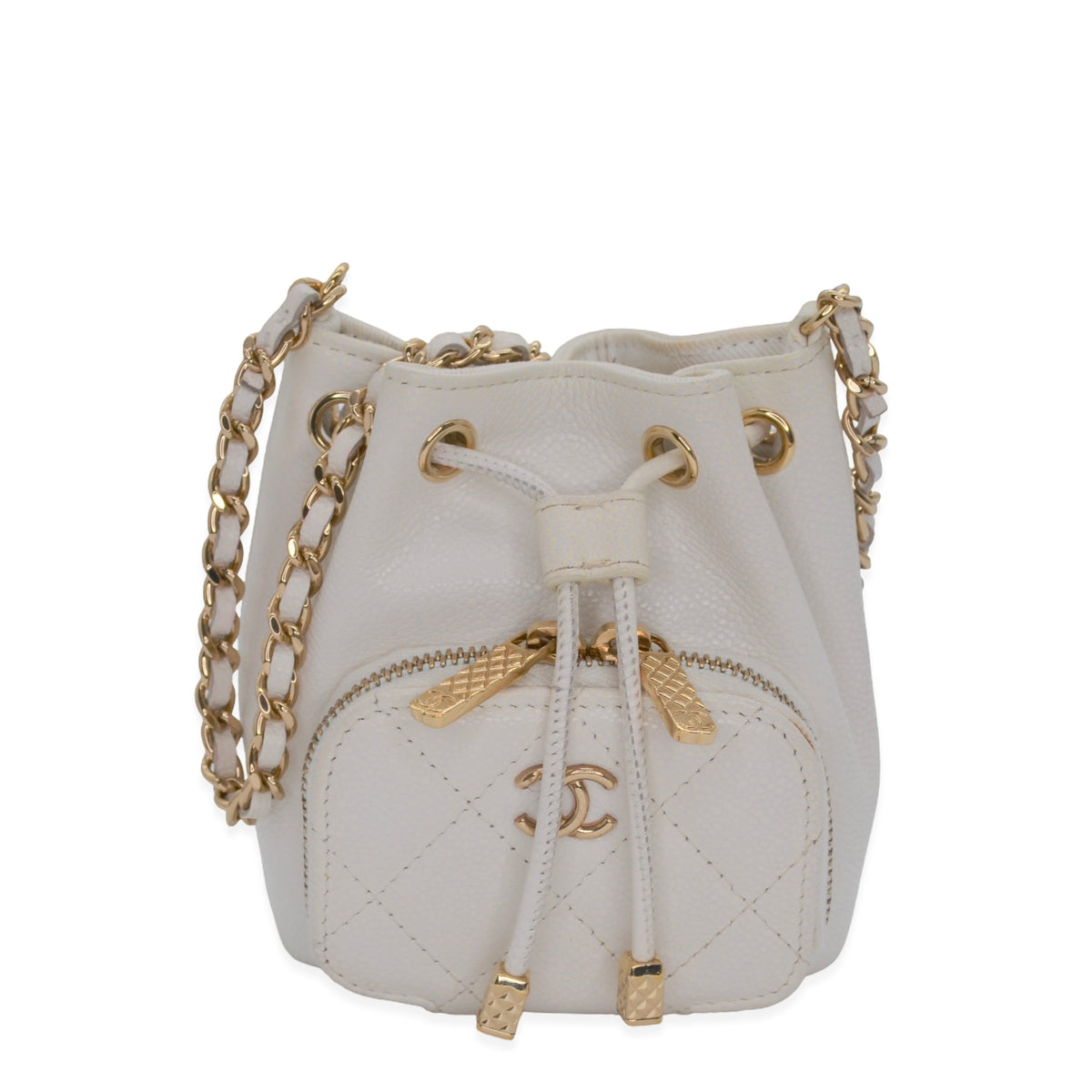 Chanel Caviar Business Affinity Mini Bucket Bag