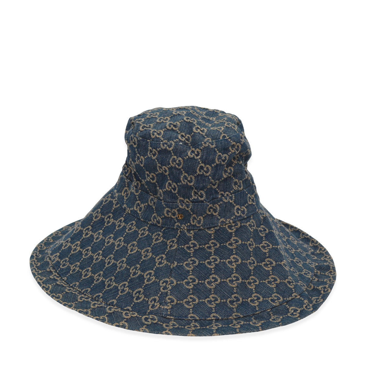 Gucci Denim GG Wide Brim Hat
