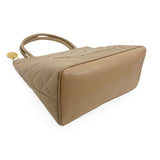CHANEL: Quilted Caviar CC Medallion Tote