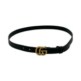 GUCCI: Leather GG Marmont Thin Belt