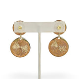 CHANEL: CC Medallion Disc Drop Earrings