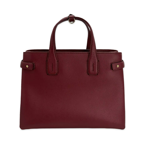 Calfskin Medium Banner Check Tote