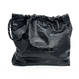 CHANEL: Quilted Calfskin So Black Small 22