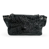 CHANEL: Quilted Vinyl Graphic Edge Accordion Flap Bag