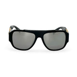 VERSACE: Polarized Mirror Pilot Sunglasses