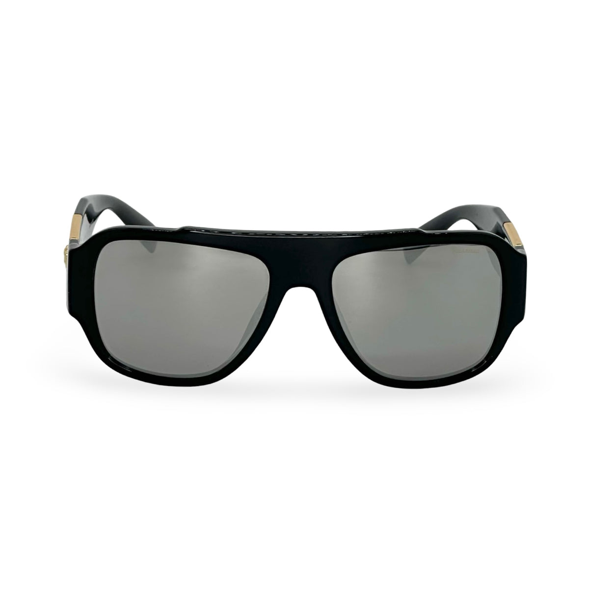 Versace Semi-Rim Pilot Sunglasses - 0 Depth, 141mm, 140mm Versace White Sunglasses 4361 401/87 | As Seen On Rihanna  main image 2