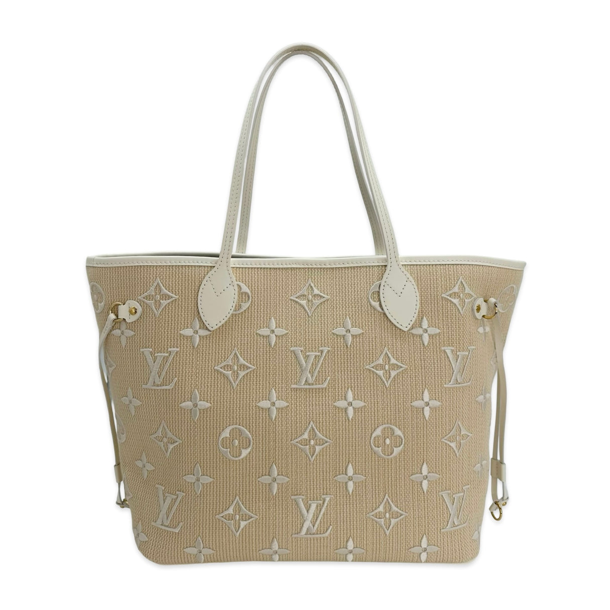 LOUIS VUITTON: Monogram By the Pool Raffia Neverfull MM