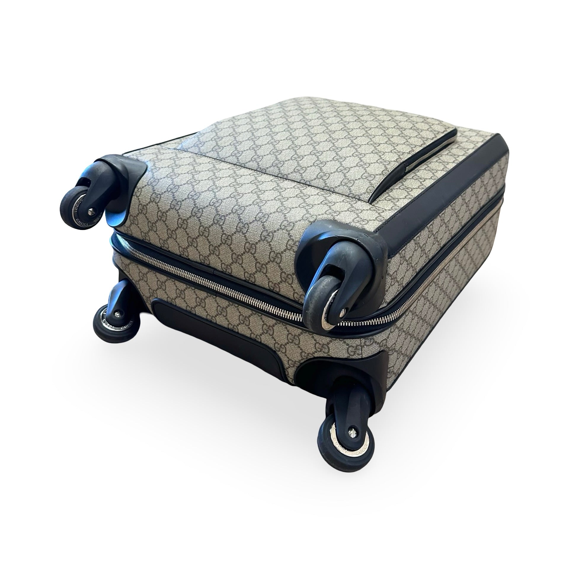 Gucci GG Supreme Savoy Carry On Rolling Luggage