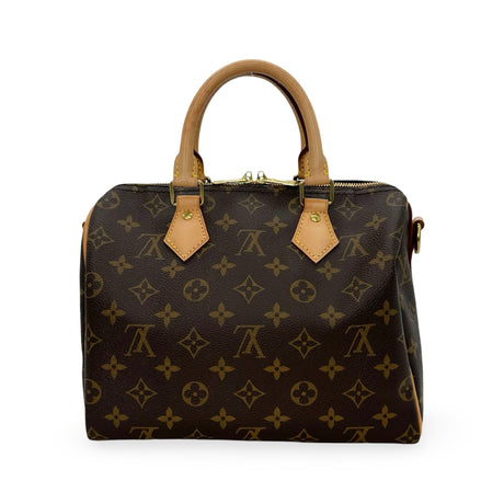 LOUIS VUITTON: Monogram Speedy Bandouliere 25