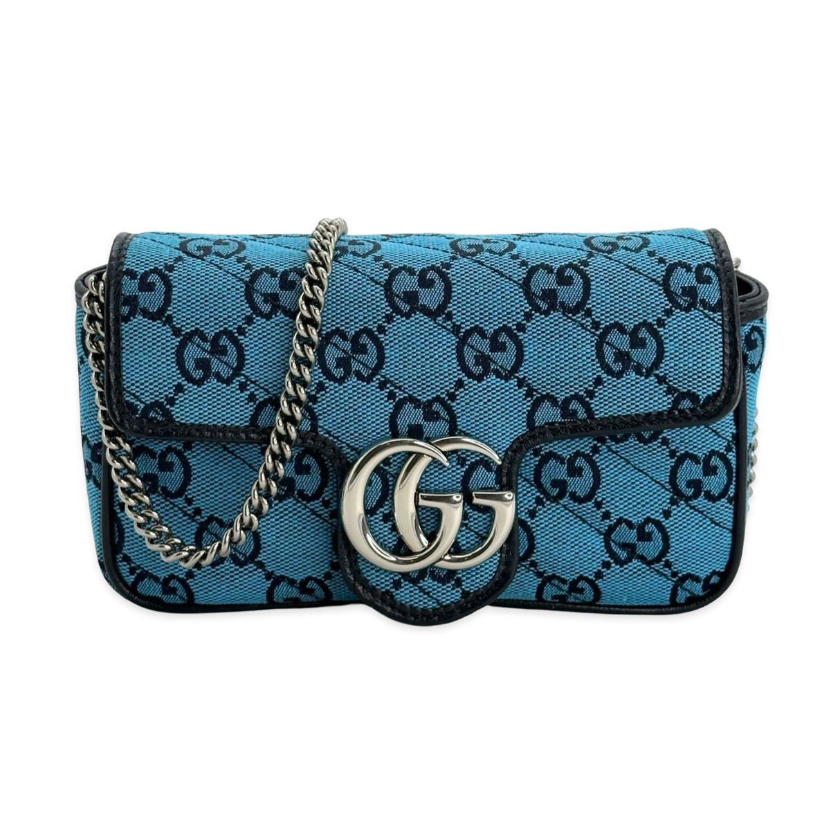 GG Canvas Super Mini Marmont Shoulder Bag