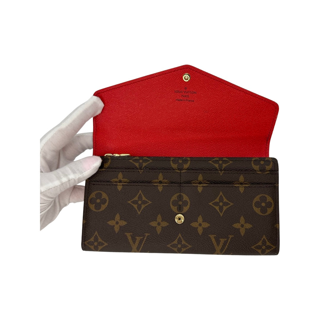 Louis Vuitton Monogram Sarah Wallet, Red