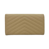 Quilted Grain de Poudre Cassandre Large Flap Wallet