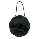 CHANEL: Leather Camellia Flower Bag