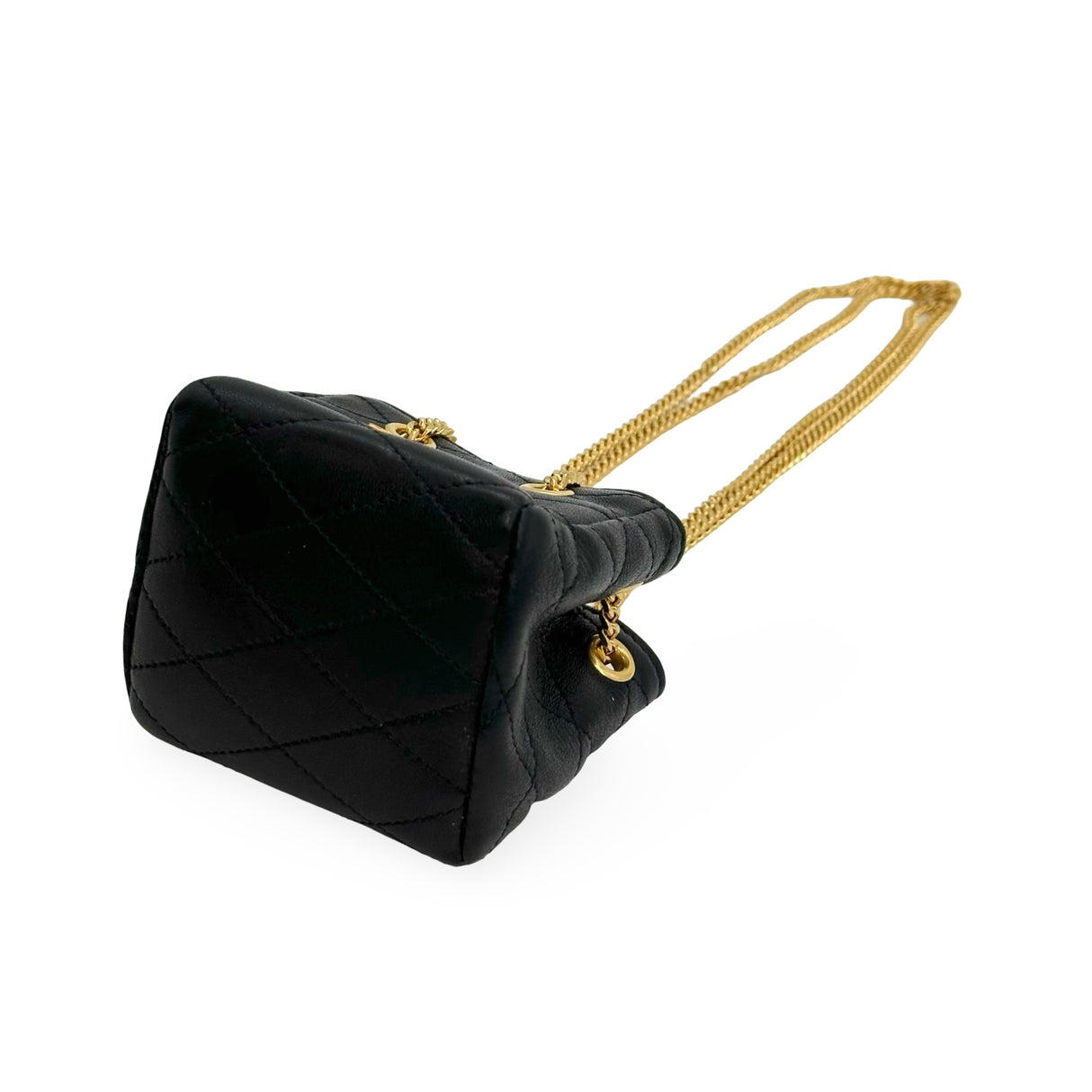 SAINT LAURENT: Quilted Lambskin Baby Bucket Bag