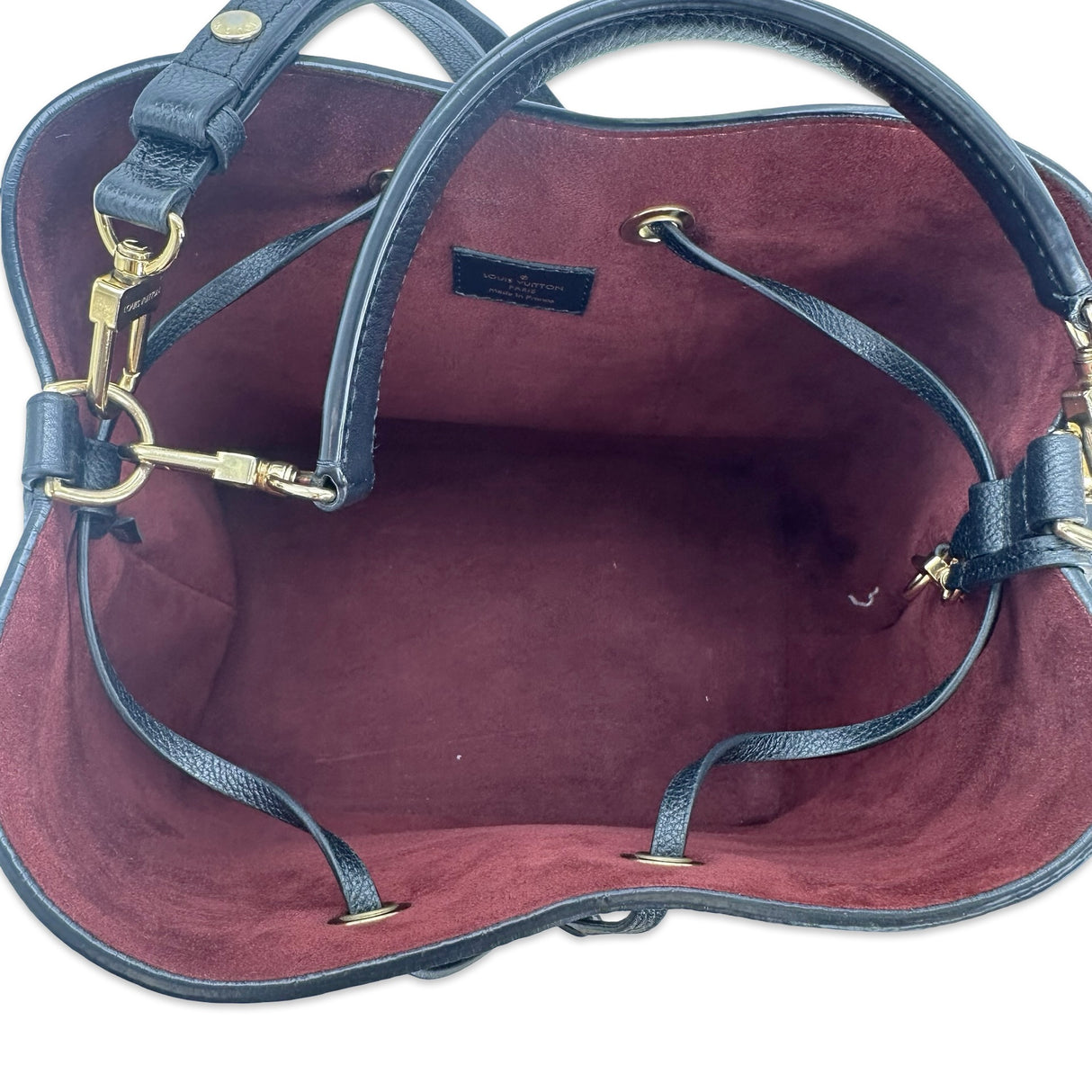 LOUIS VUITTON: Monogram Empreinte Bicolor NeoNoe MM