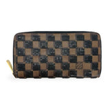 LOUIS VUITTON: Damier Paillettes Ebene Sequin Zippy Wallet
