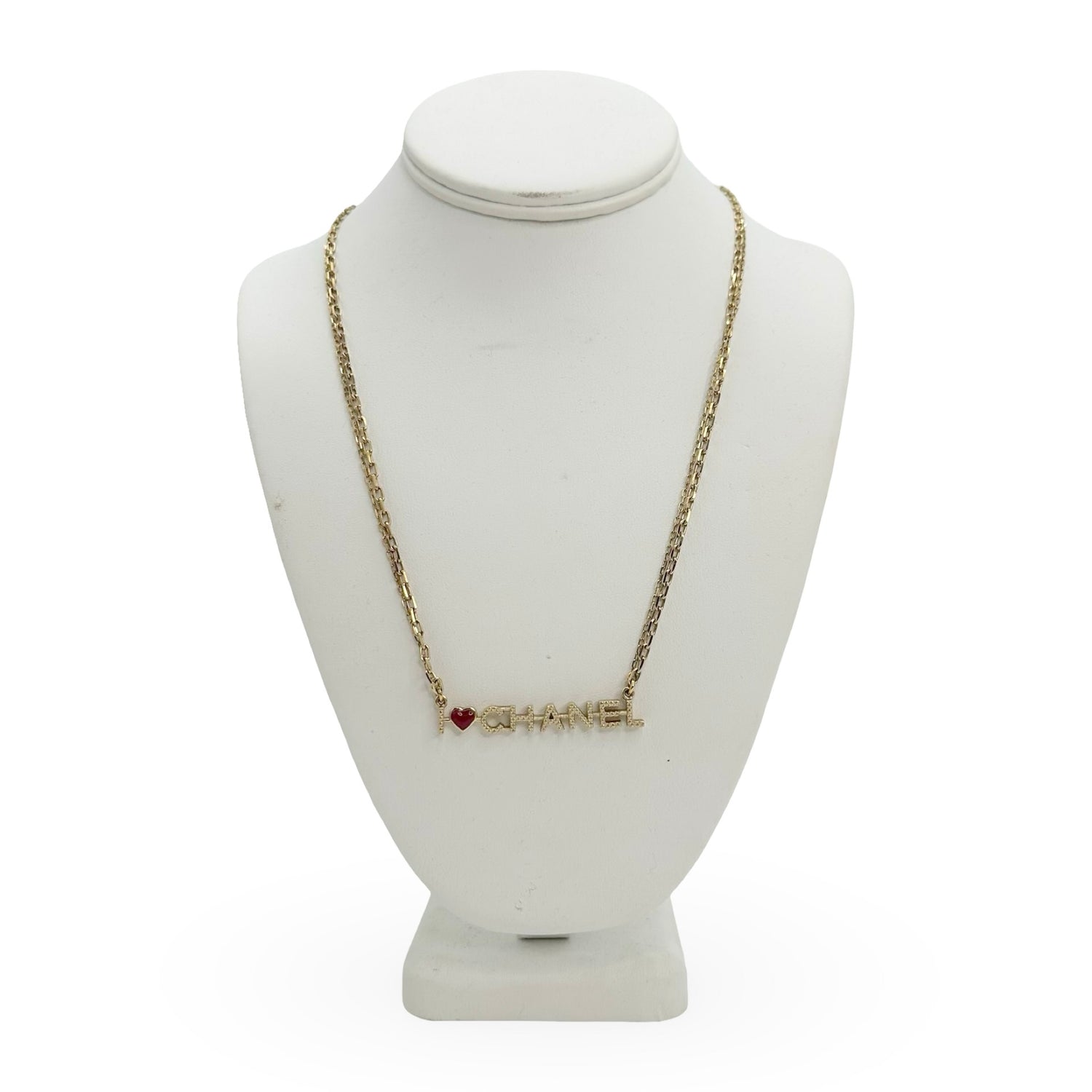 Chanel I Heart Chanel Enamel Necklace