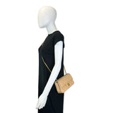 Quilted Lambskin Mini Pearl Crush Rectangular Flap Bag