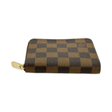 LOUIS VUITTON: Damier Ebene Zippy Coin Purse